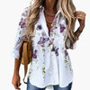 Damen Bluse Regular Fit Freizeit mit floralem Kontrastmuster