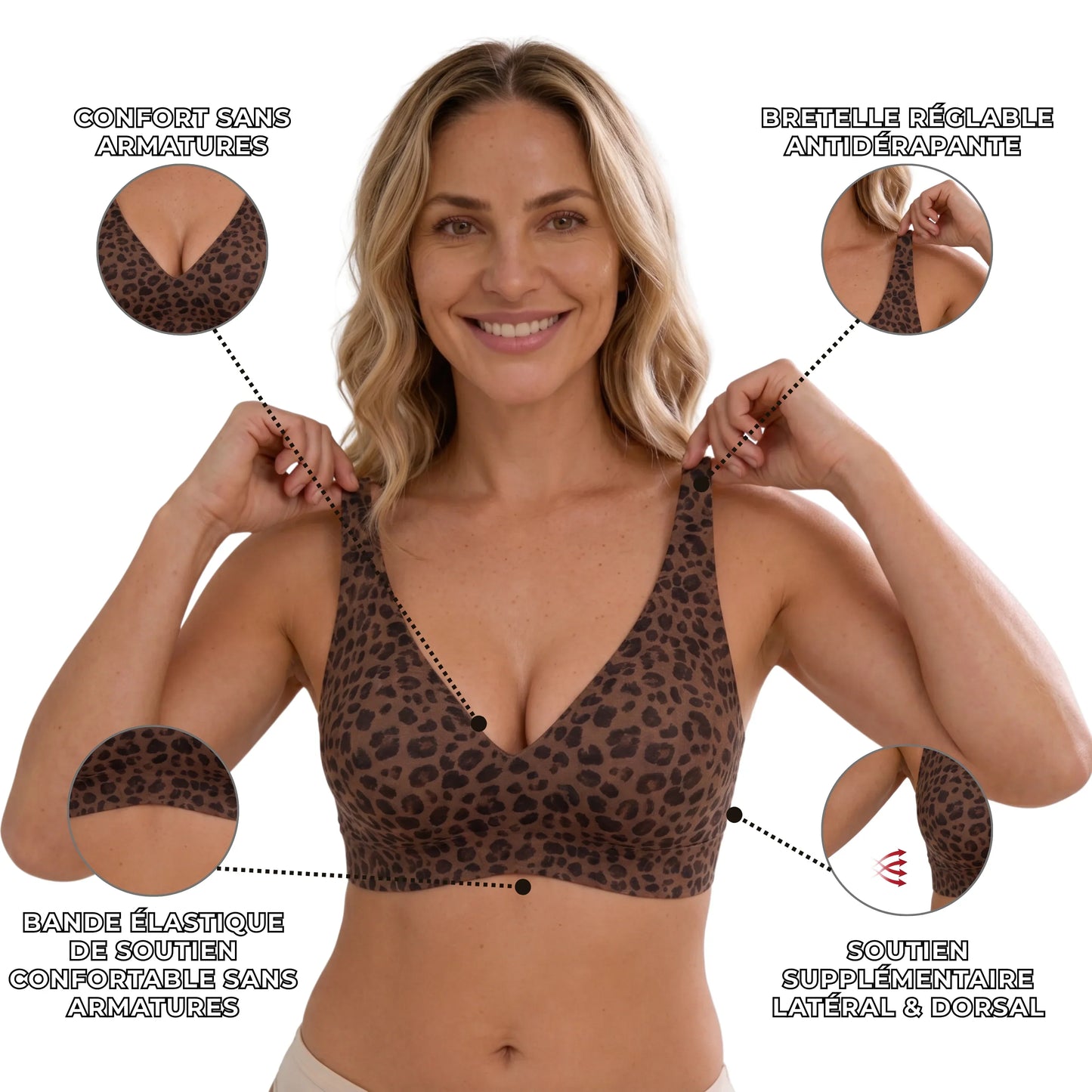 Damen BH Bügellos Komfort Fit Alltag bequem