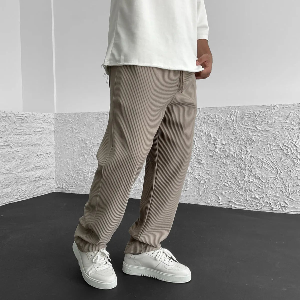 Monaco Strickhose Relaxed Fit mit Rippstruktur