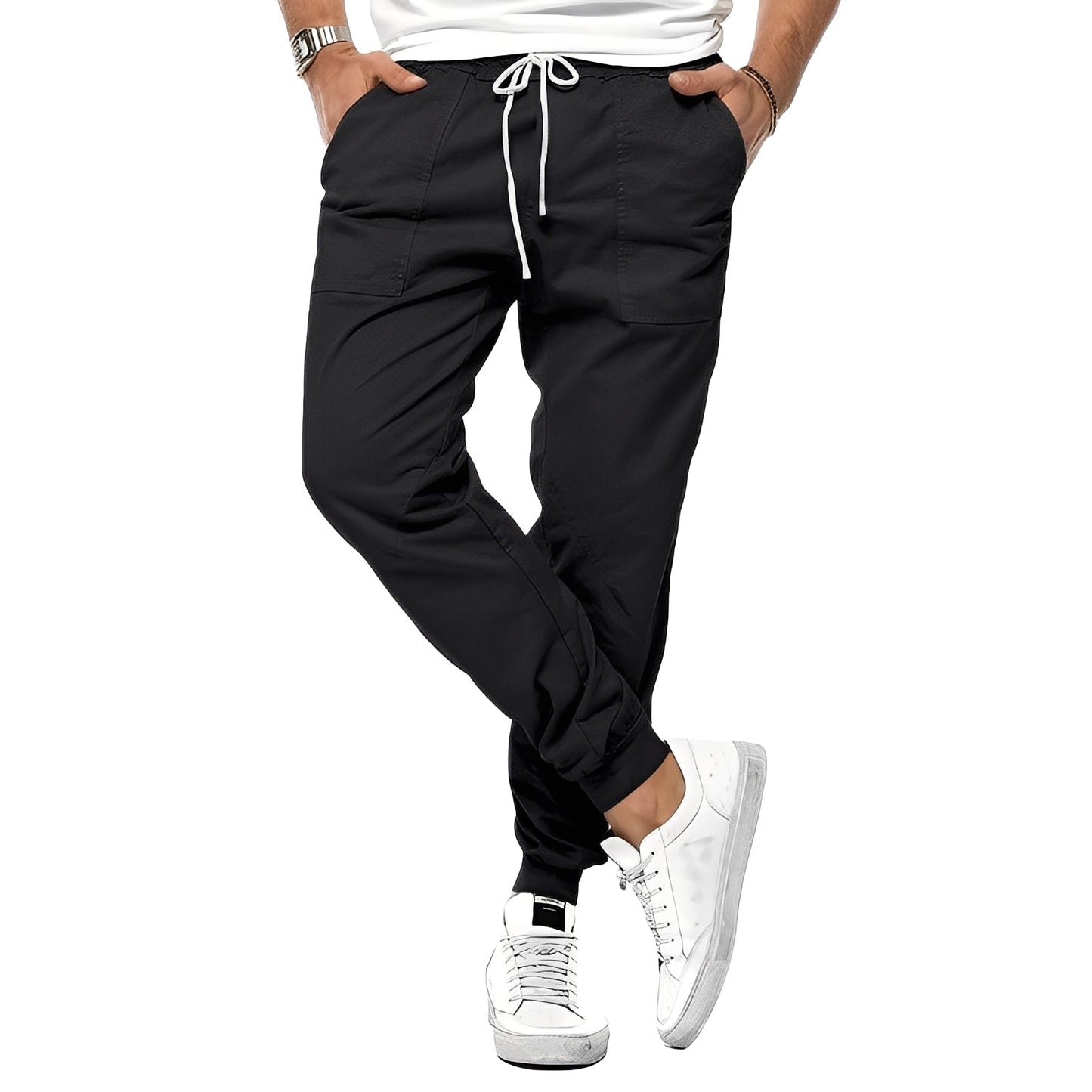 Herren Stretchhose Regular Fit Freizeit lässig bequem