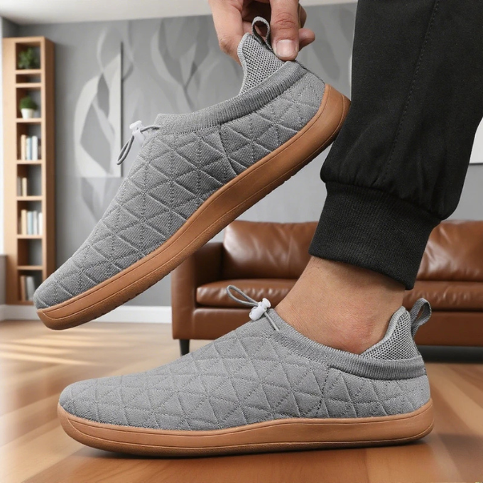 Herren Slip-On Sneaker aus Mesh mit gepolstertem Fußbett