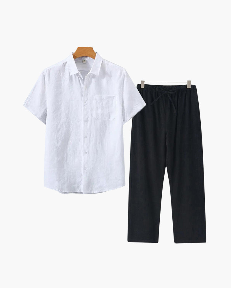 T-Shirt Herren Set I Zweiteiler Oversize Casual Sommer
