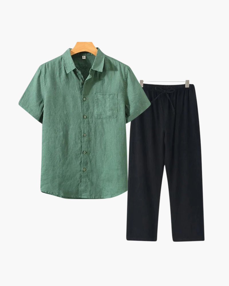 T-Shirt Herren Set I Zweiteiler Oversize Casual Sommer