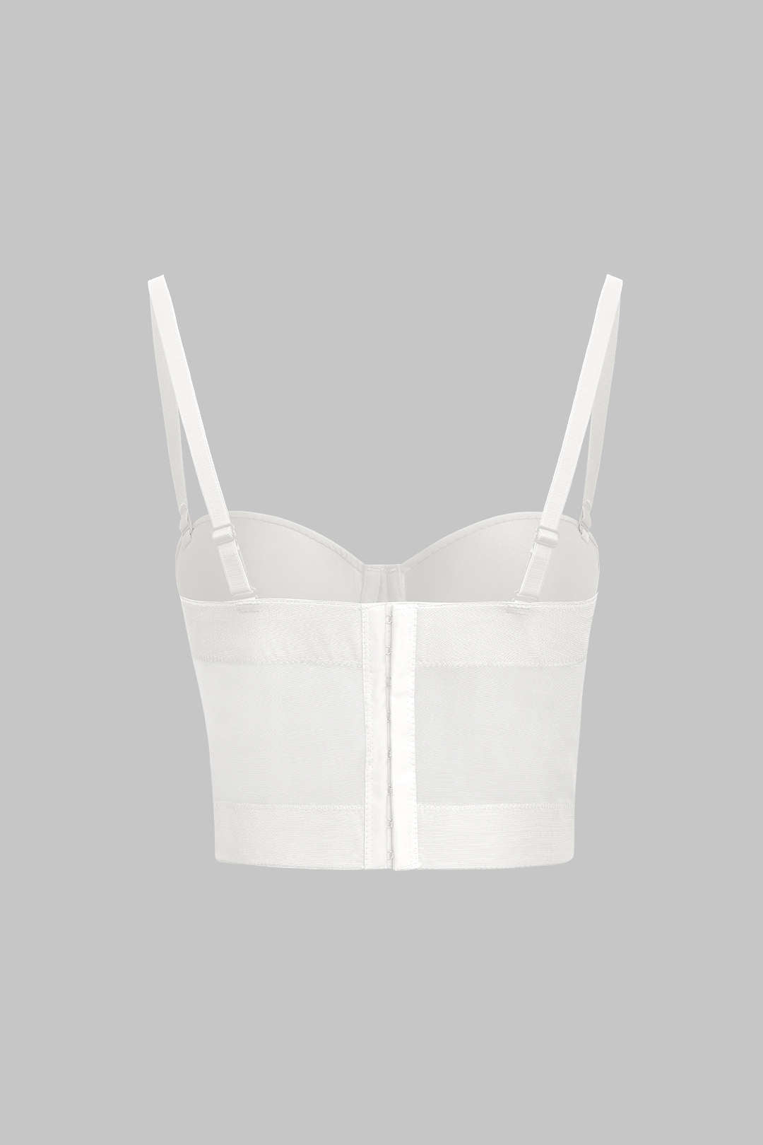 Bustier Top Damen Transparent Slim Fit Festlich
