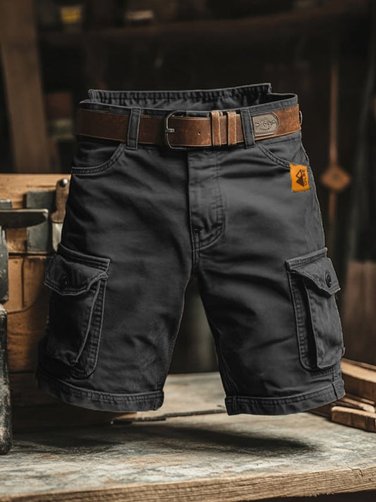 Cargoshorts Herren Relaxed Fit Freizeit Vintage