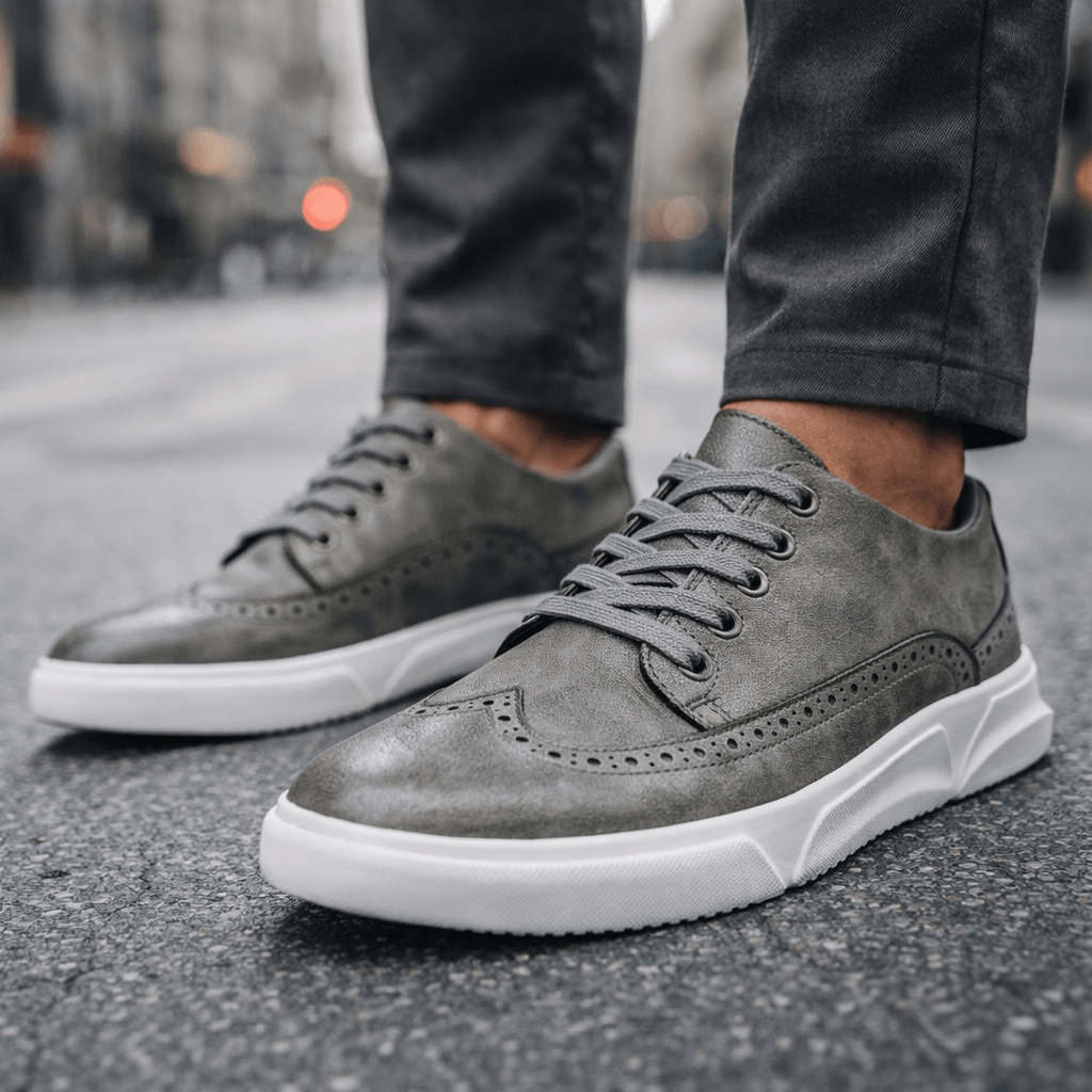 Herren Sneaker im Brogue-Stil mit Schnürung