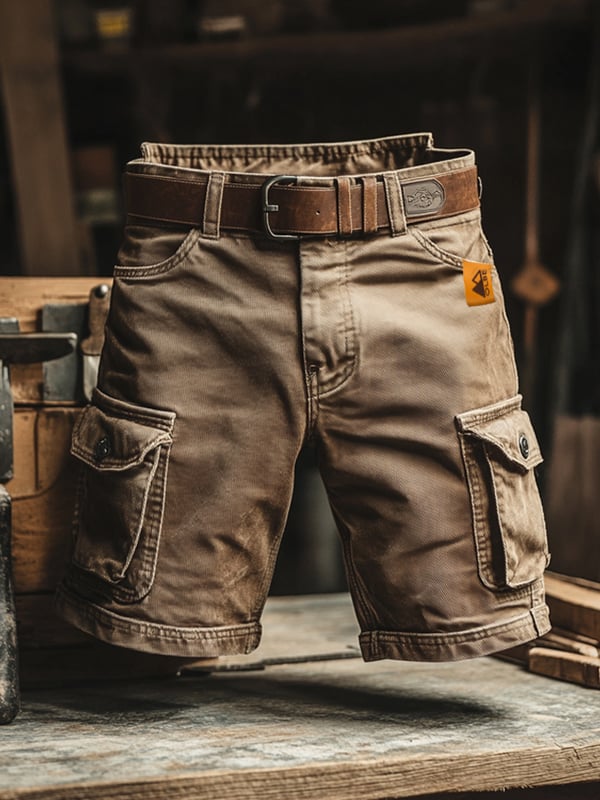 Herren Cargoshorts Relaxed Fit | Bequeme Vintage Shorts für Sommer & Freizeit