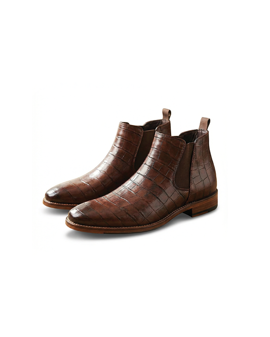 Herren Chelsea Boots mit Prägemuster