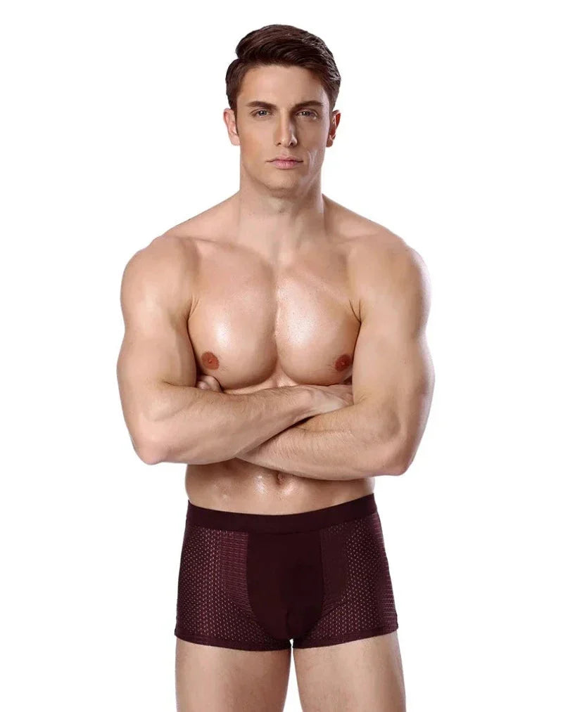 Herren Boxershorts Regular Fit Freizeit atmungsaktiv weich