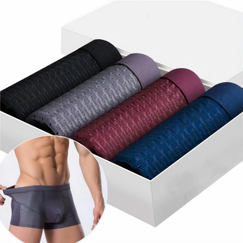 Herren Boxershorts Regular Fit Freizeit atmungsaktiv weich