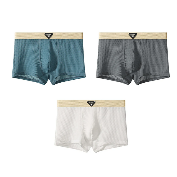 Boxershorts Herren Slim Fit 3er-Pack Atmungsaktiv Freizeit Sport