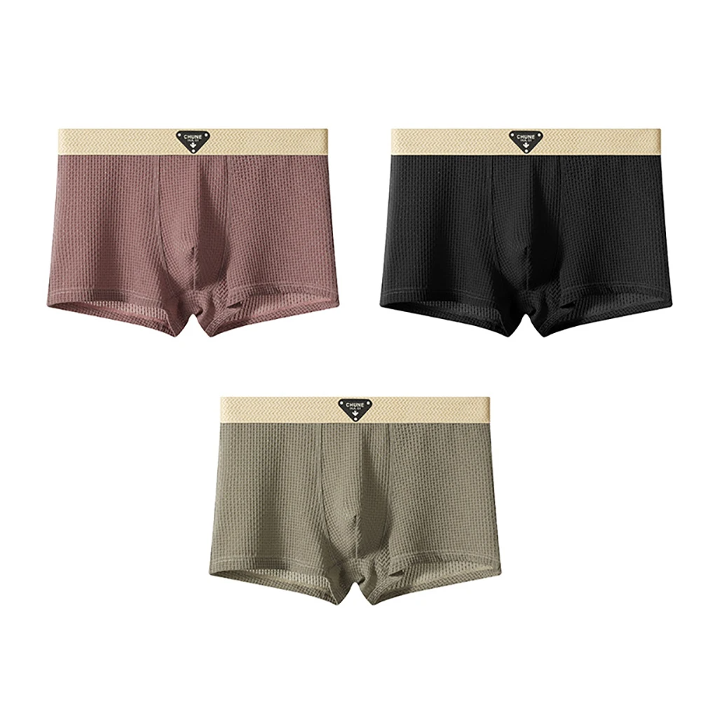 Boxershorts Herren Slim Fit 3er-Pack Atmungsaktiv Freizeit Sport