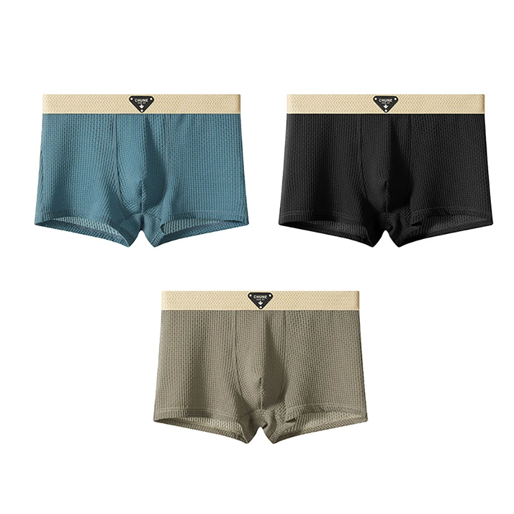 Boxershorts Herren Slim Fit 3er-Pack Atmungsaktiv Freizeit Sport
