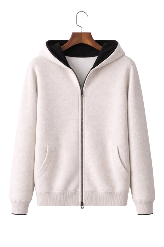 Herren Wende-Hoodie mit Reißverschluss und Seitentaschen