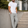 Sommer Stretch-Hose für Herren – Bequeme Business & Freizeit Hose mit schlanker Passform | Atmungsaktiv & Formstabi