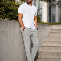 Sommer Stretch-Hose für Herren – Bequeme Business & Freizeit Hose mit schlanker Passform | Atmungsaktiv & Formstabi