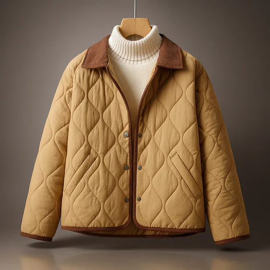 Damen Steppjacke mit Kragenrevers
