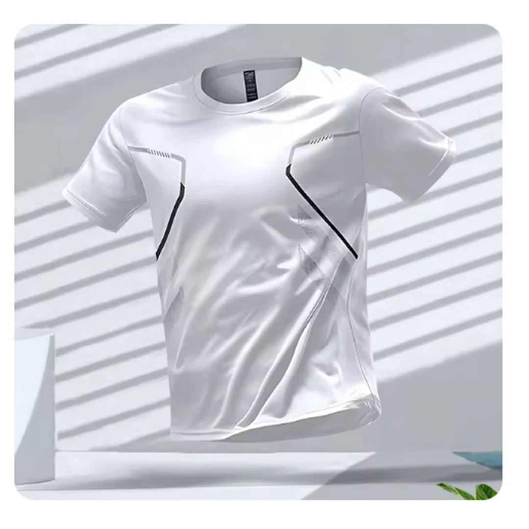 Herren Shirt Lang Sportlich Atmungsaktiv für Freizeit und Training