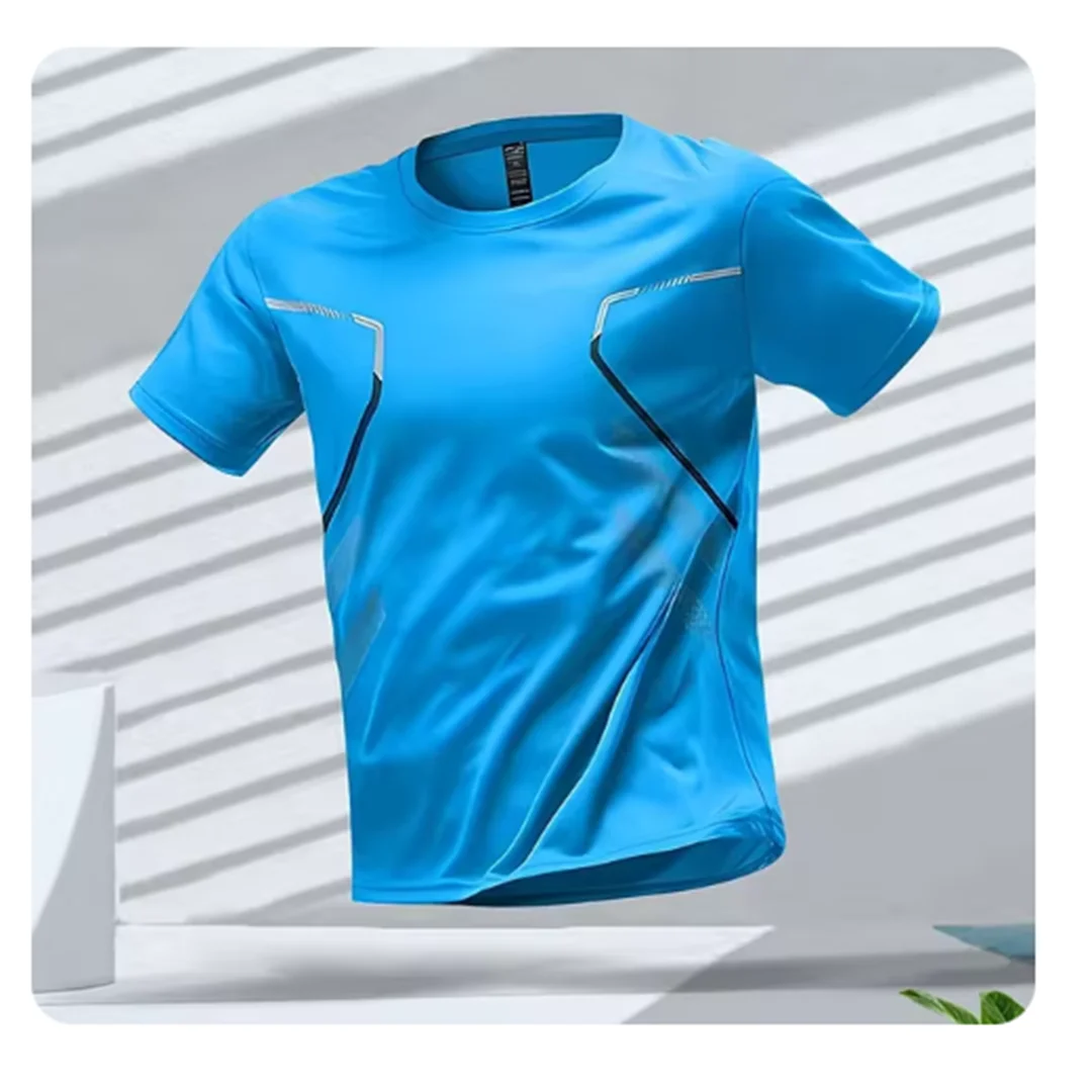 Herren Shirt Lang Sportlich Atmungsaktiv für Freizeit und Training