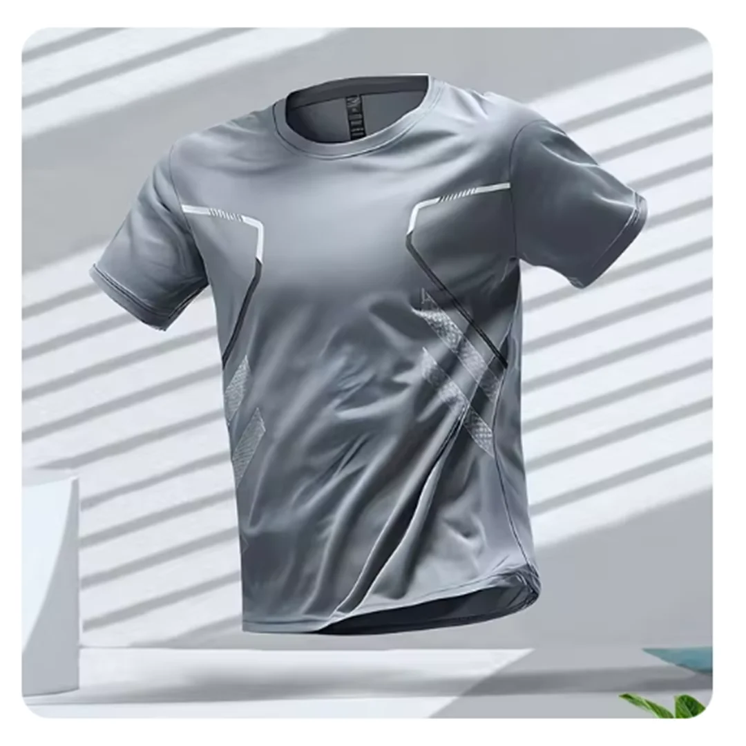Herren Shirt Lang Sportlich Atmungsaktiv für Freizeit und Training