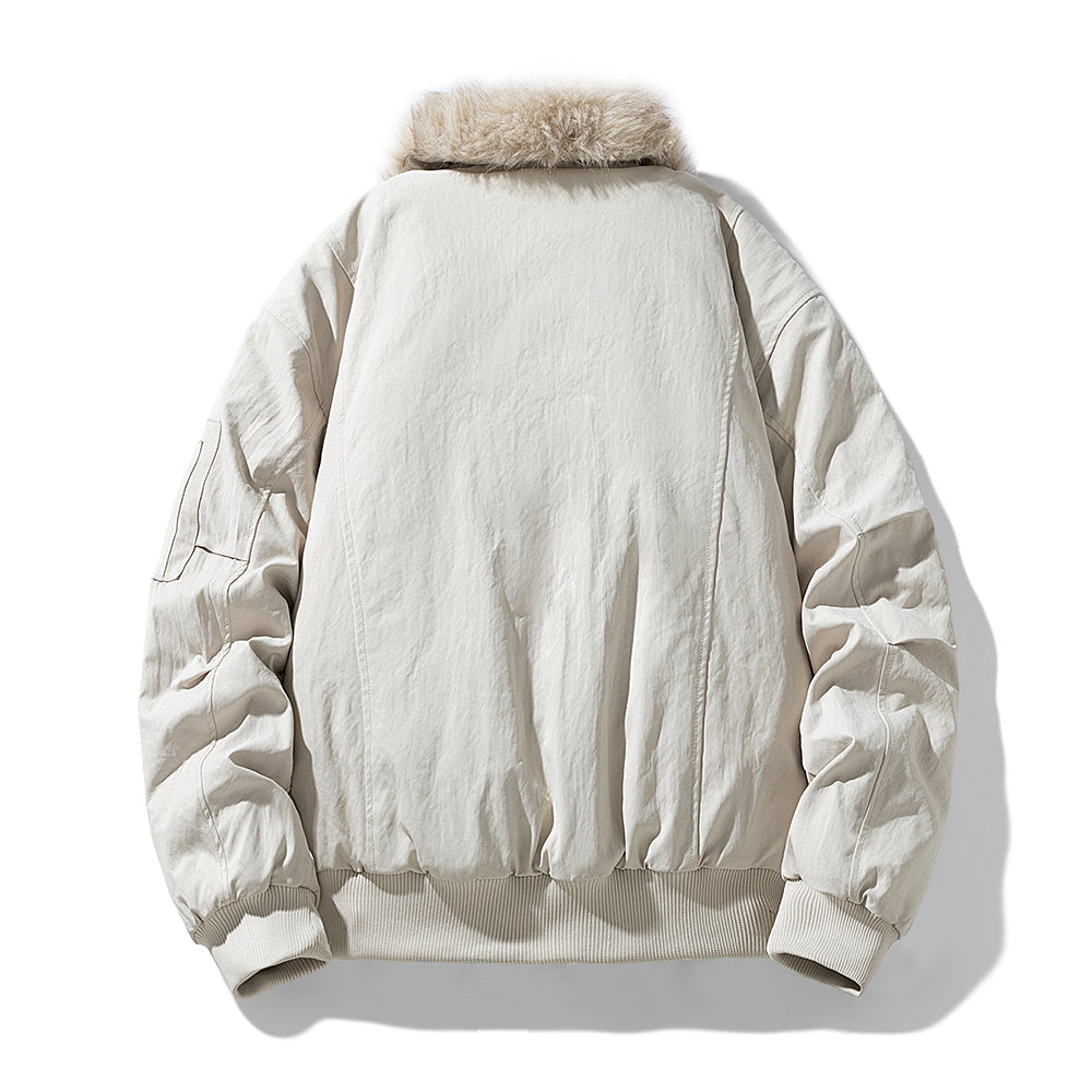 Herren Jacke mit warmer Fütterung und Zip-Taschen
