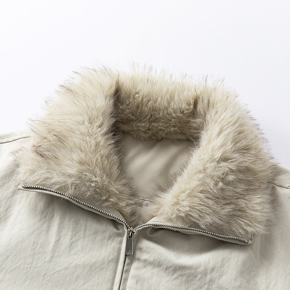 Herren Jacke mit warmer Fütterung und Zip-Taschen