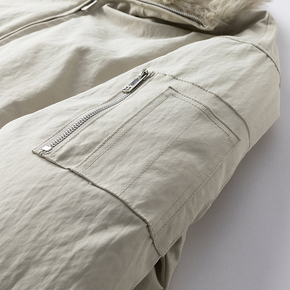 Herren Jacke mit warmer Fütterung und Zip-Taschen