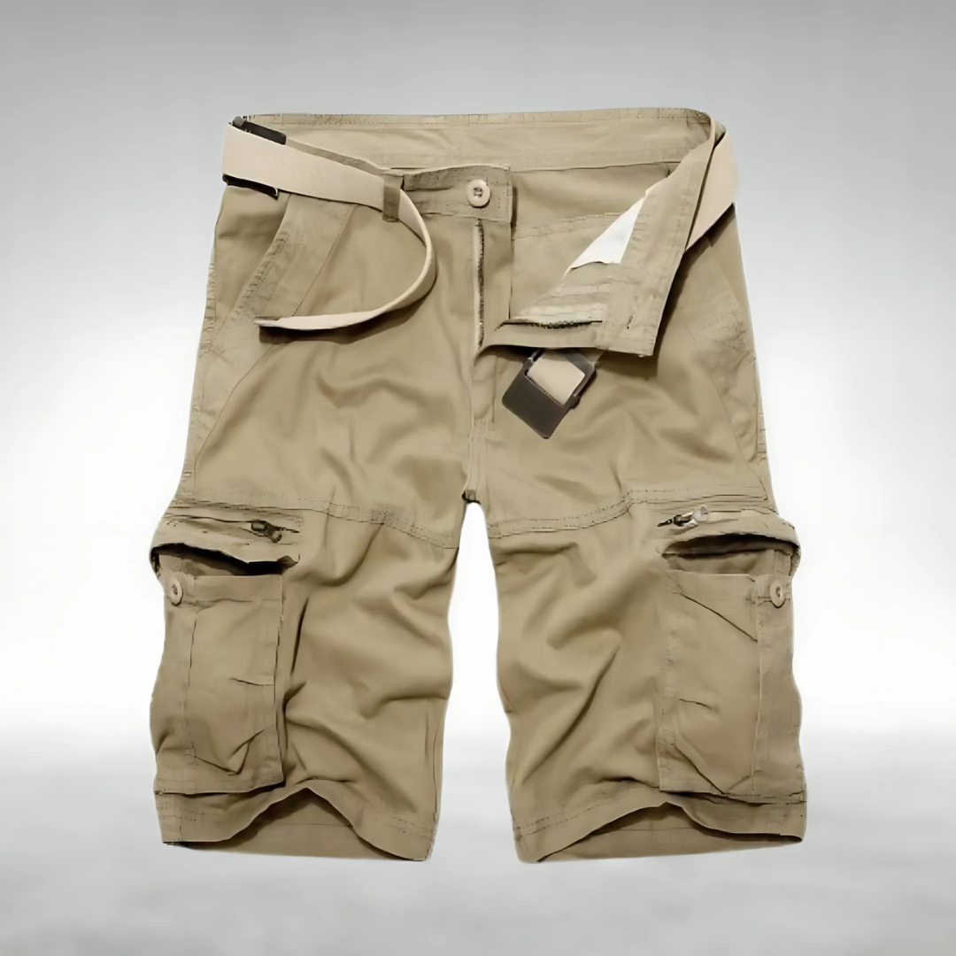 Edmund Zuverlässige Cargo-Shorts mit Gürtel und Taschen für Herren