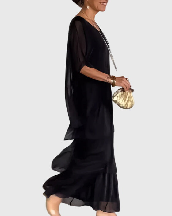 Maxikleid Damen Fließend Elegant Sommer Festlich