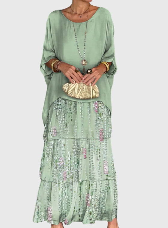 Maxikleid Damen Fließend Elegant Sommer Festlich