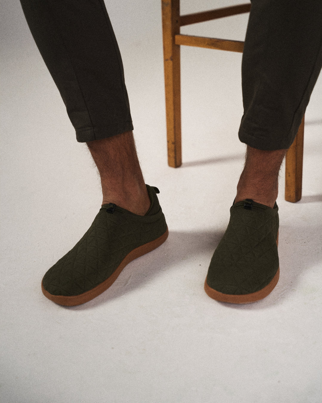Herren Slip-On Sneaker aus Mesh mit gepolstertem Fußbett