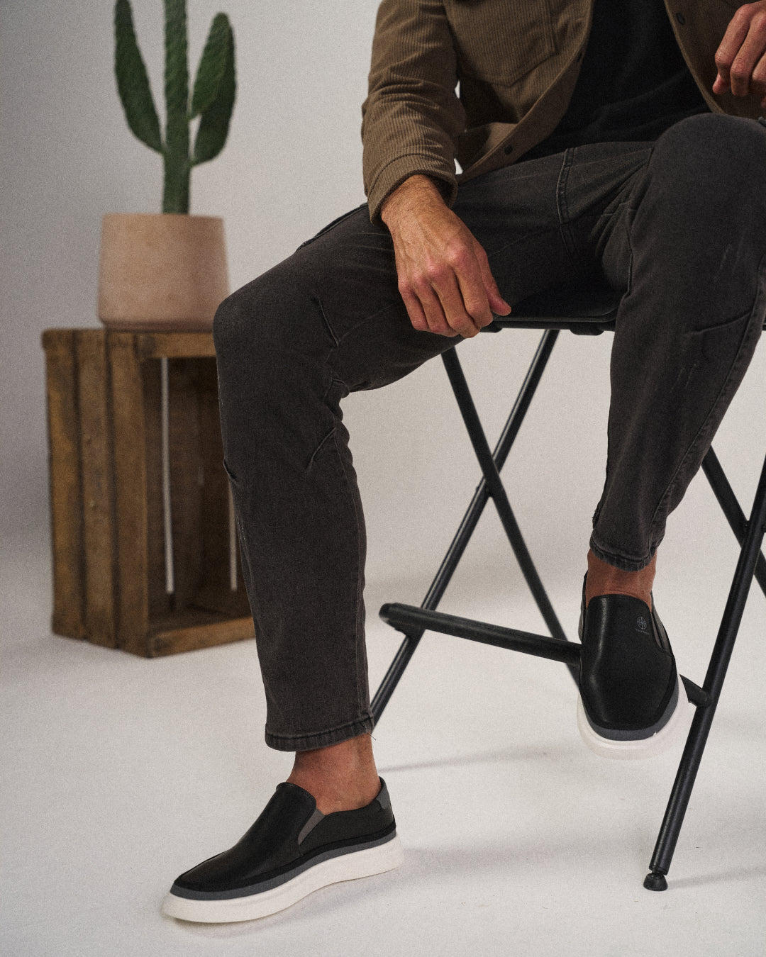 Herren Slip-On mit gepolstertem Innenfutter und flexibler Sohle