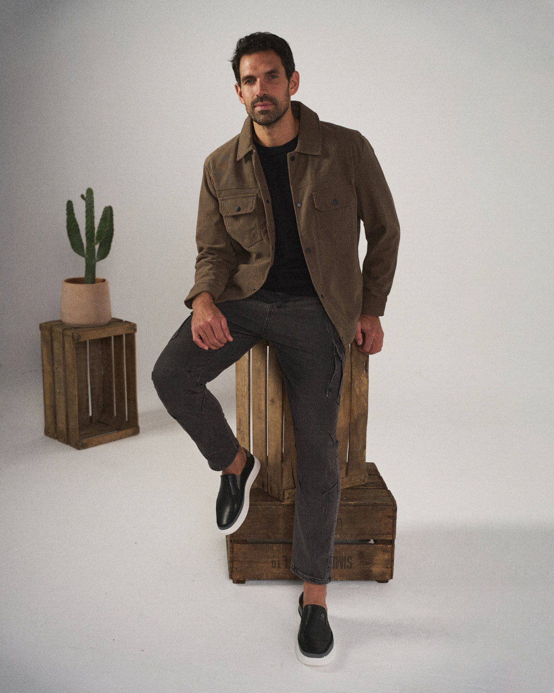 Herren Slip-On mit gepolstertem Innenfutter und flexibler Sohle