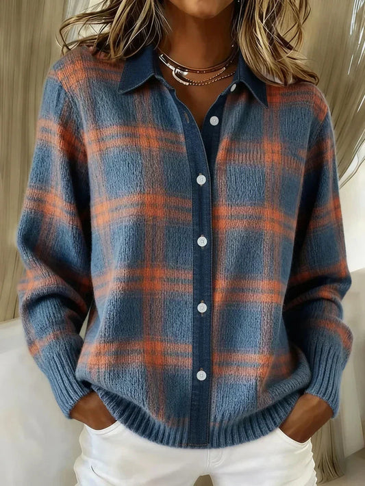 Damen Strickjacke im Longline-Schnitt mit Knopfleiste
