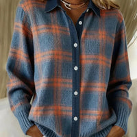 Damen Strickjacke im Longline-Schnitt mit Knopfleiste