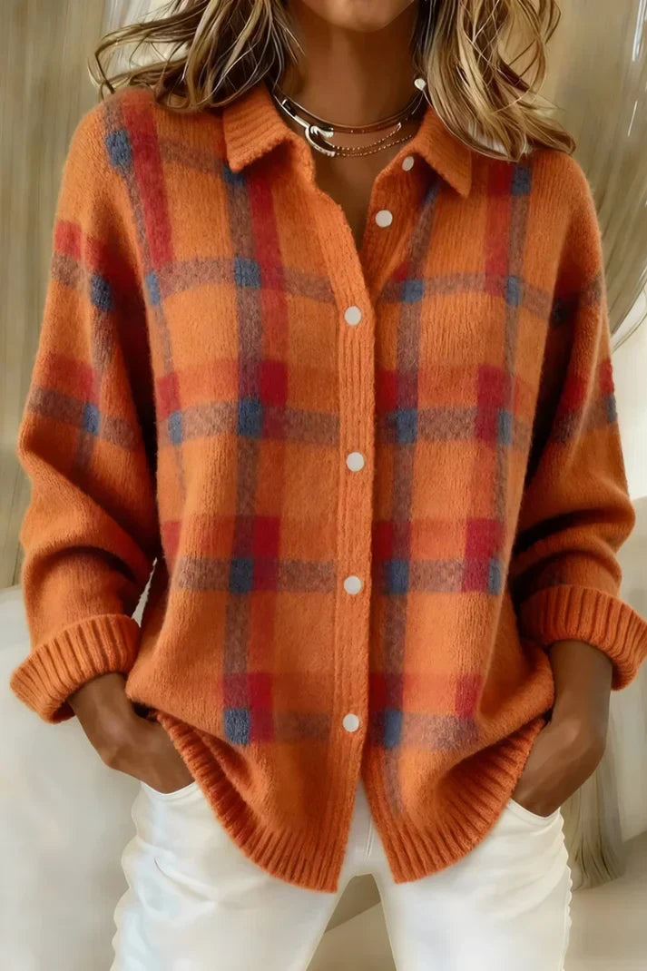 Damen Strickjacke im Longline-Schnitt mit Knopfleiste