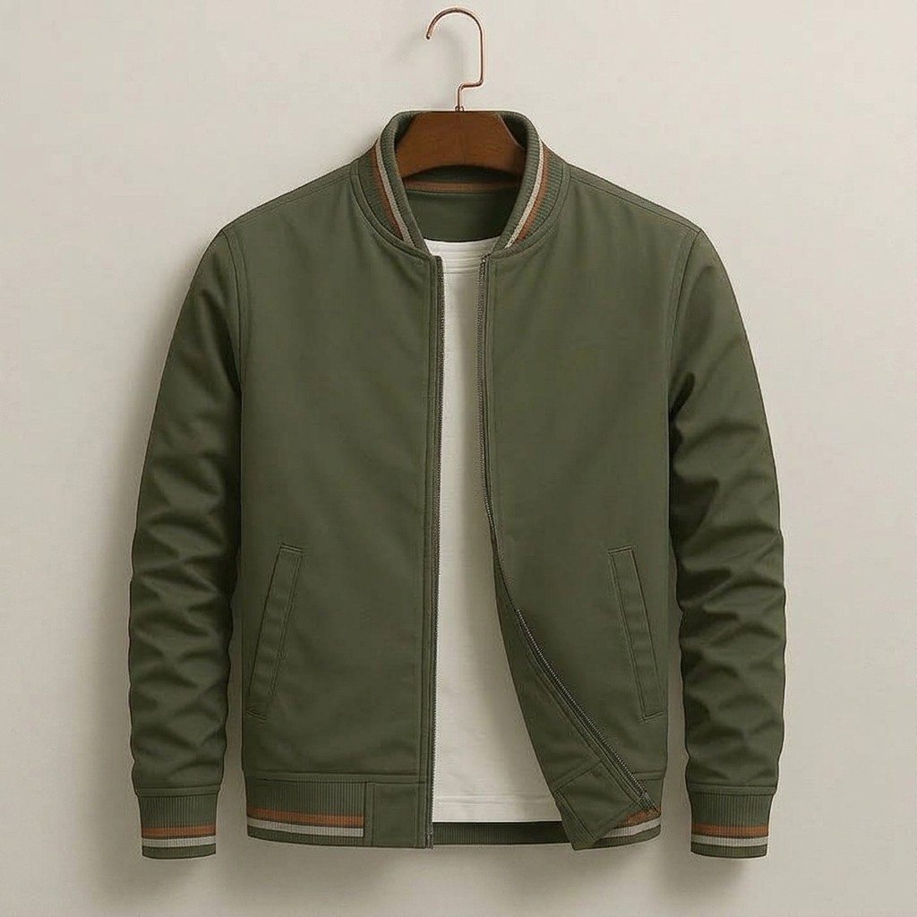 Jacke Herren Regular Fit Stehkragen Freizeit