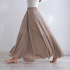 Damen Maxi Rock Plissee Freizeit Sommer