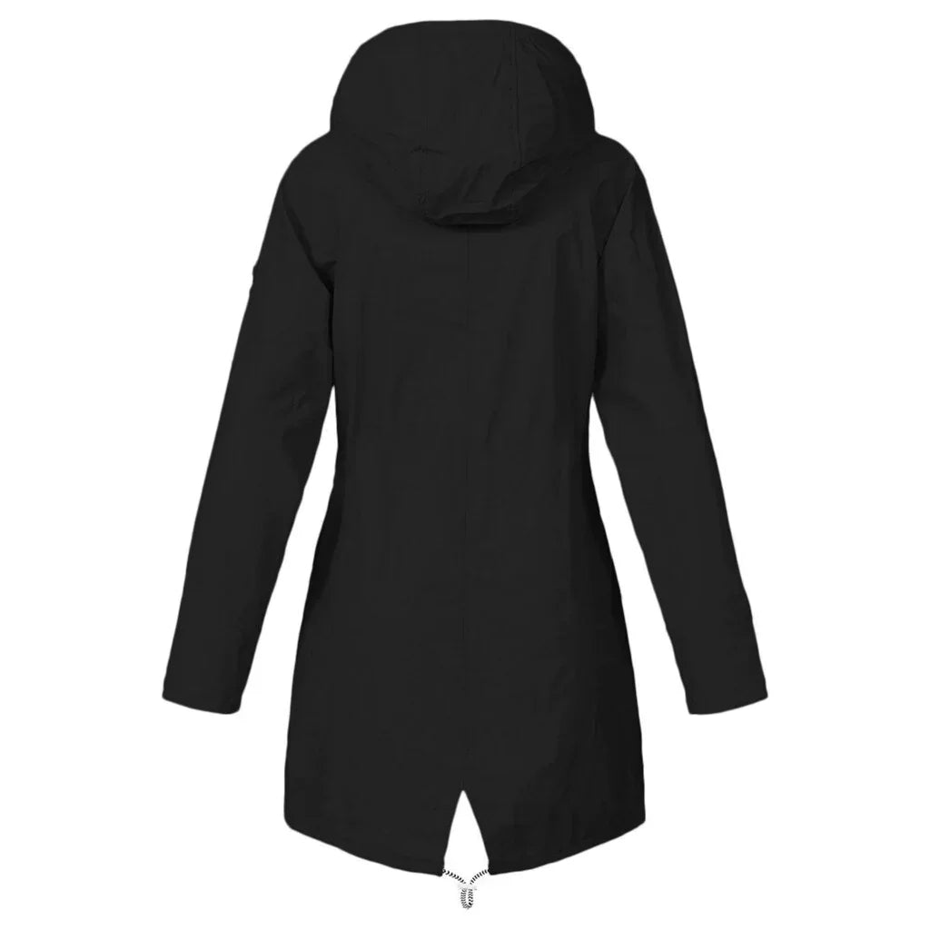 Wasserdichter Trenchcoat Damen Regular Fit Freizeit