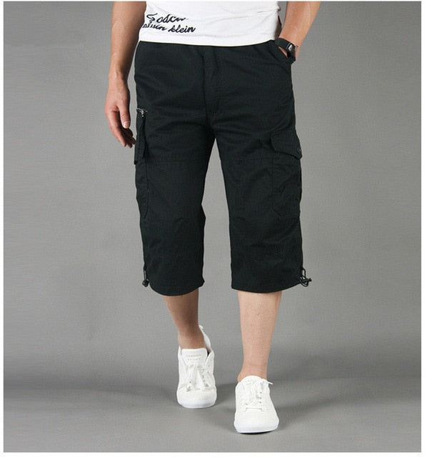 Cargo 3/4 Hose Herren Relaxed Fit | Viele Taschen, Bequem & Ideal für die Freizeit