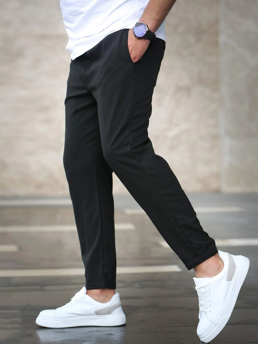 Frühling Stretch-Hose für Herren – Bequeme Business & Freizeit Hose mit schlanker Passform | Atmungsaktiv & Formstabil | Ideal für Alltag & Büro