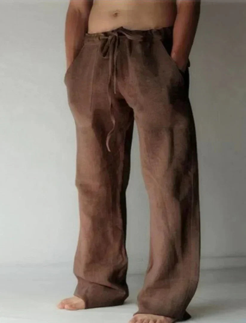 Herren Baggy Hose Relaxed Fit Freizeit Sommer