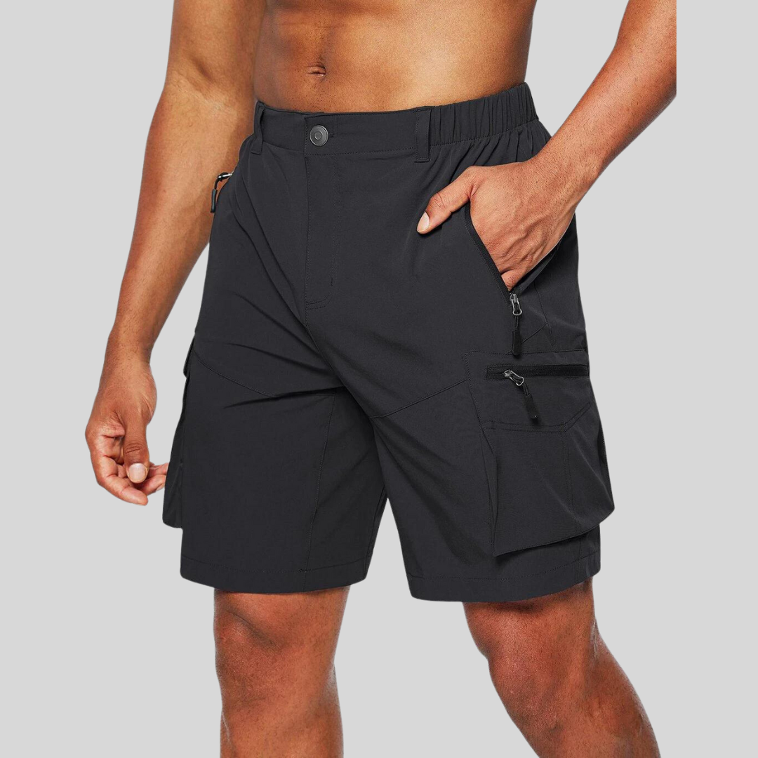 Herren-Cargoshorts mit Reißverschlusstaschen