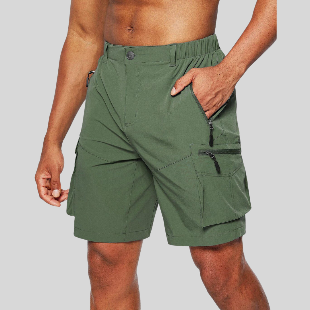 Herren-Cargoshorts mit Reißverschlusstaschen