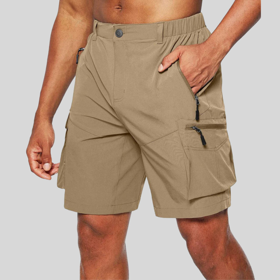 Herren-Cargoshorts mit Reißverschlusstaschen
