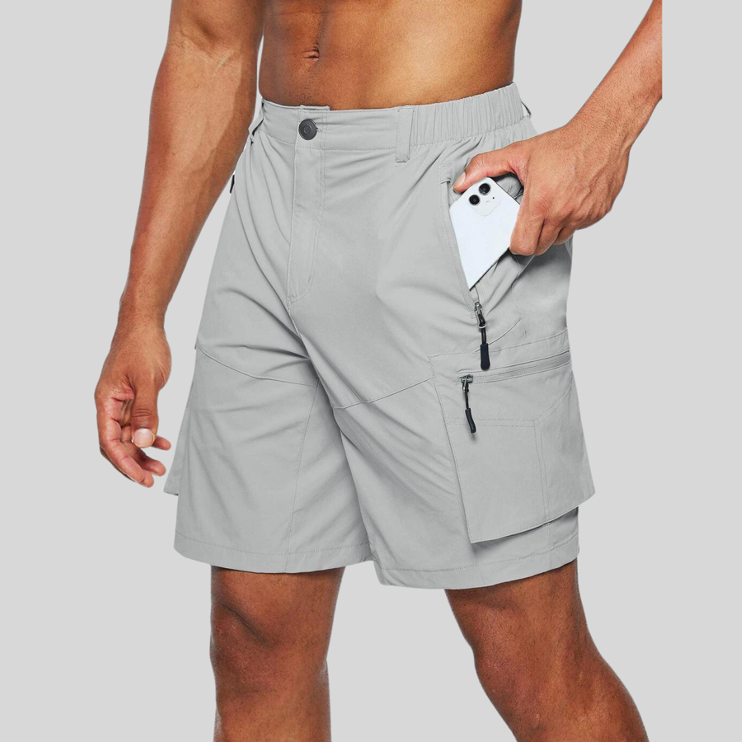 Herren-Cargoshorts mit Reißverschlusstaschen