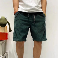 Herren-Cordshorts mit Kordelzug im Bund und Bündchen am Saum