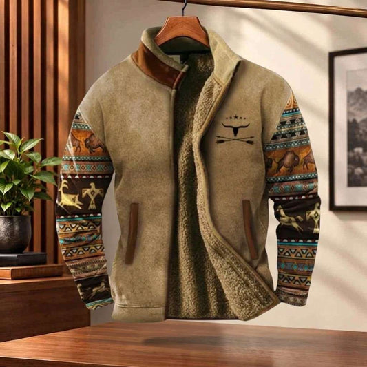 Herren Fleecejacke Regular Fit – Outdoor & Freizeit mit Reißverschlusstaschen