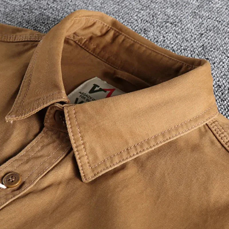 Herren Langarmhemd mit Tasche