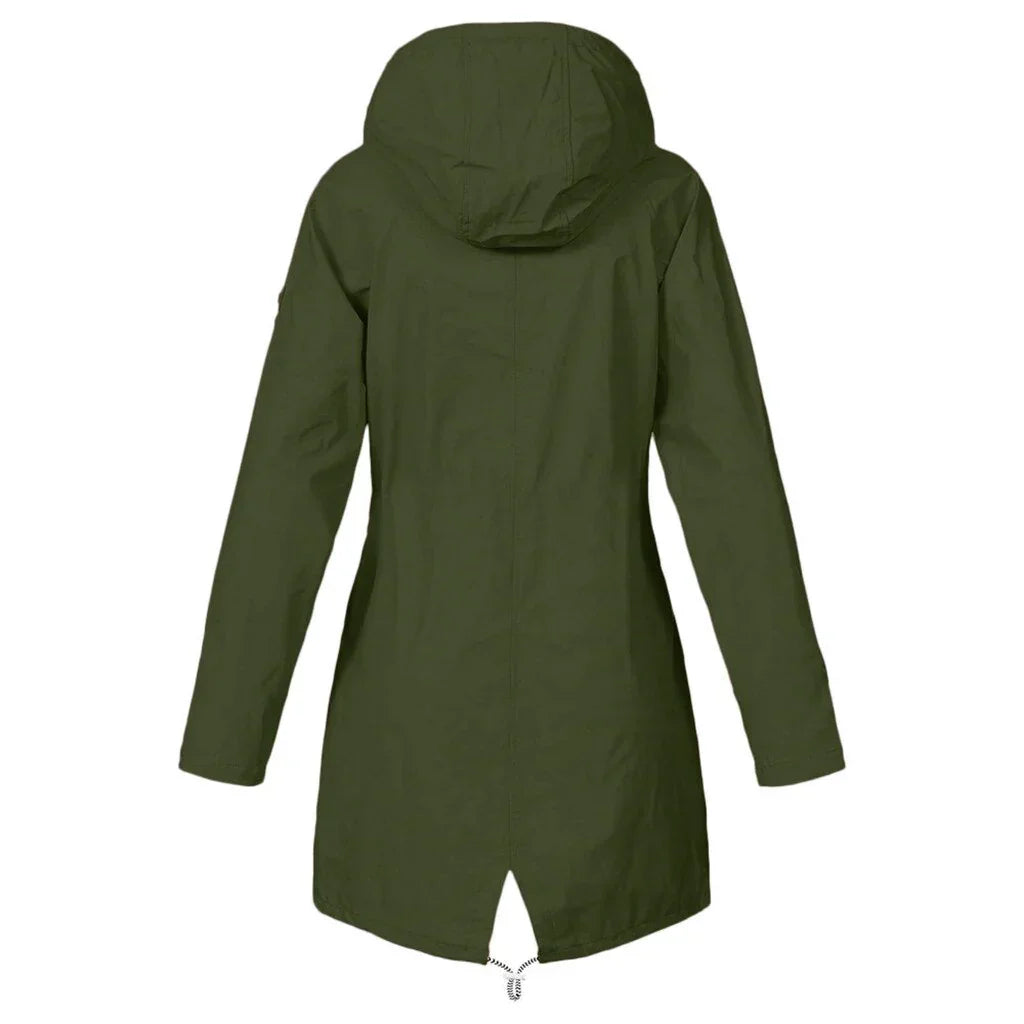 Wasserdichter Trenchcoat Damen Regular Fit Freizeit